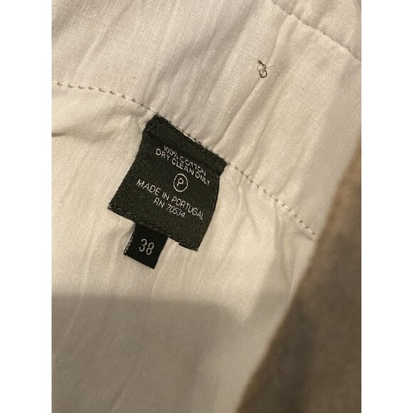 Orvis Tan Men's Size 38x30 Khaki Chino Pants Flat Front Brisbane Moss Fabrics - Picture 6 of 6